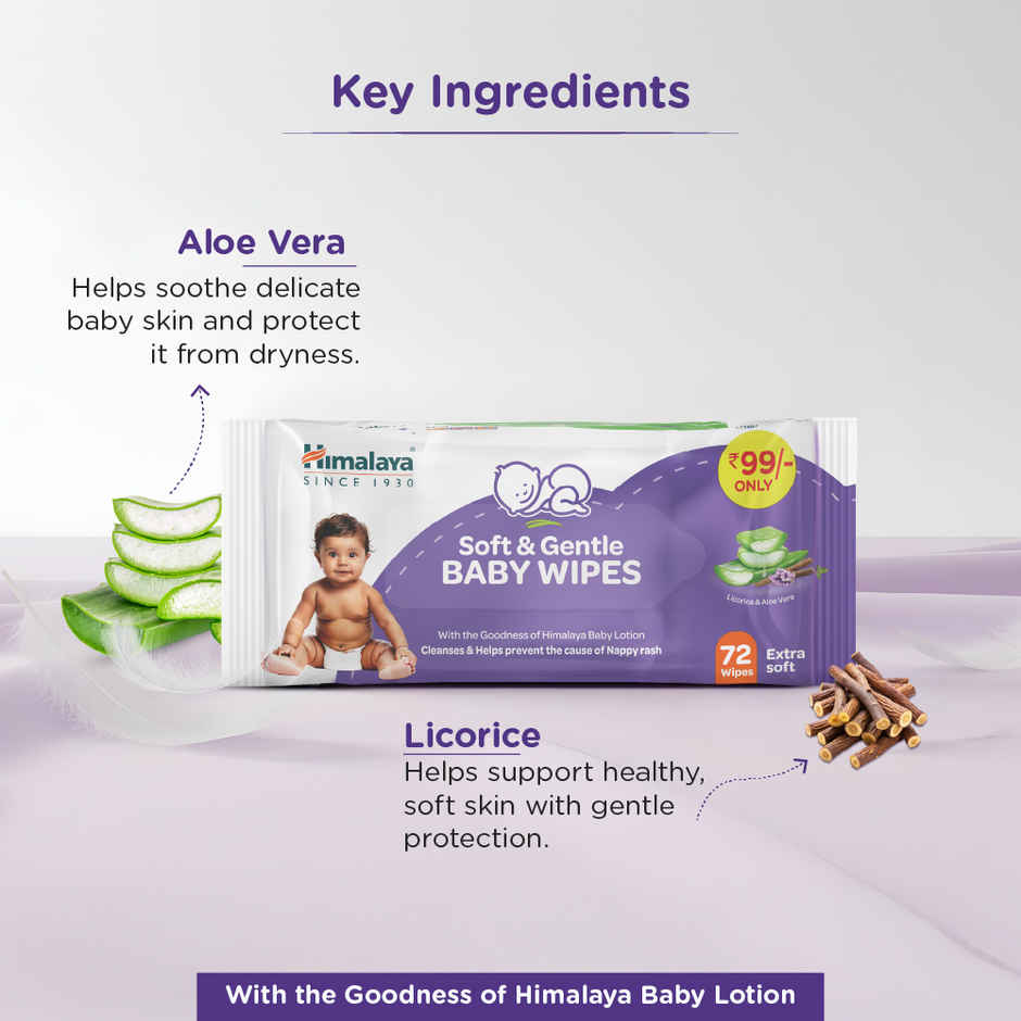 Himalaya Soft and Gentle Baby Wipes
