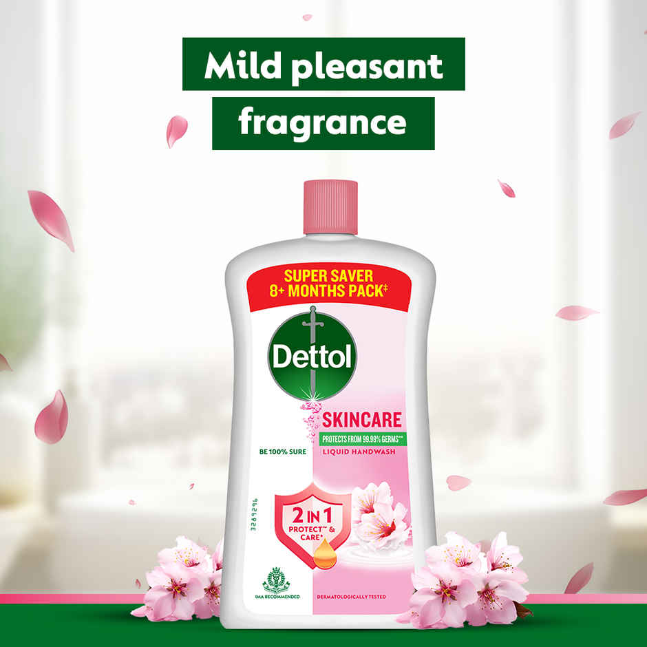 Dettol Skincare Hand Wash Refill | Moisturizing Handwash | pH Balance | Gentle on Skin