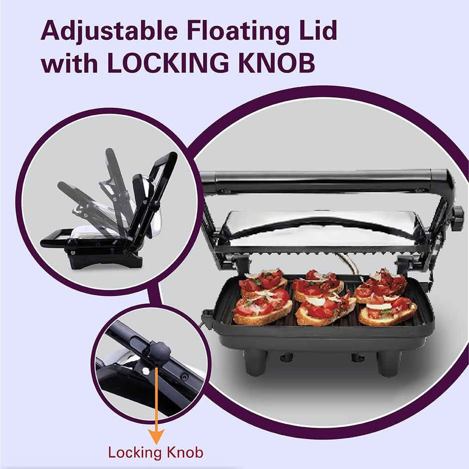 Hamilton Beach Panini Maker With 2 Free Skewers - 1400W