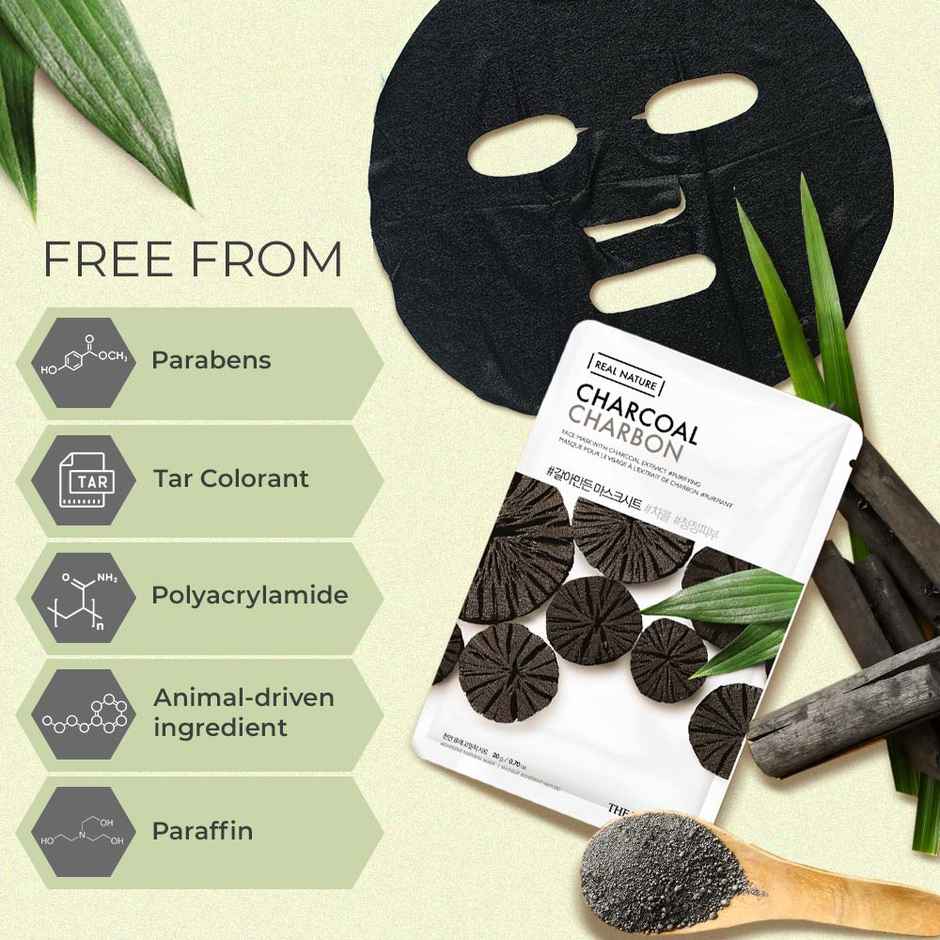 The Face Shop Real Nature Charcoal Face Mask Packet