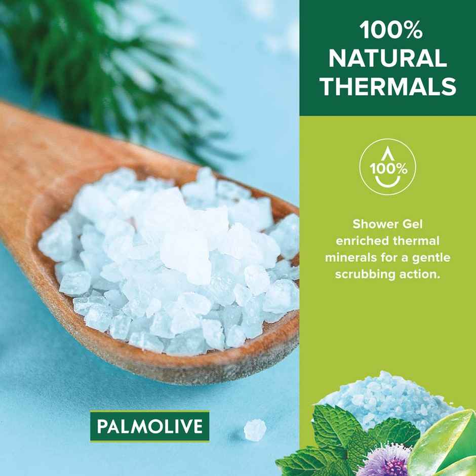 Palmolive Body Wash Feel The Massage Exfoliating Shower Gel With 100% Natural Thermal Minerals