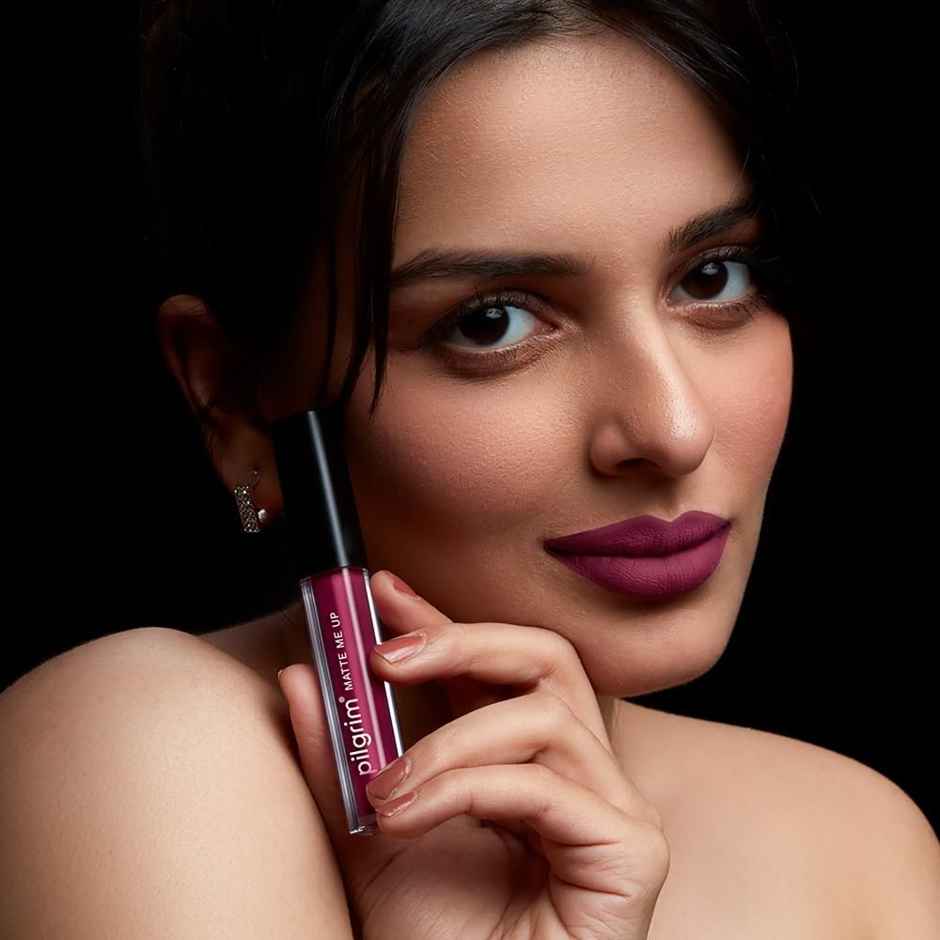 Pilgrim Matte Me Up! Liquid Lipstick - Wine Spill