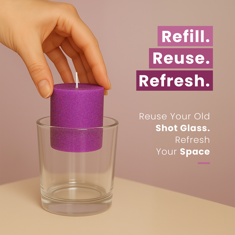 IRIS Lavender Scented Votive Candles Refill | Aroma Candles