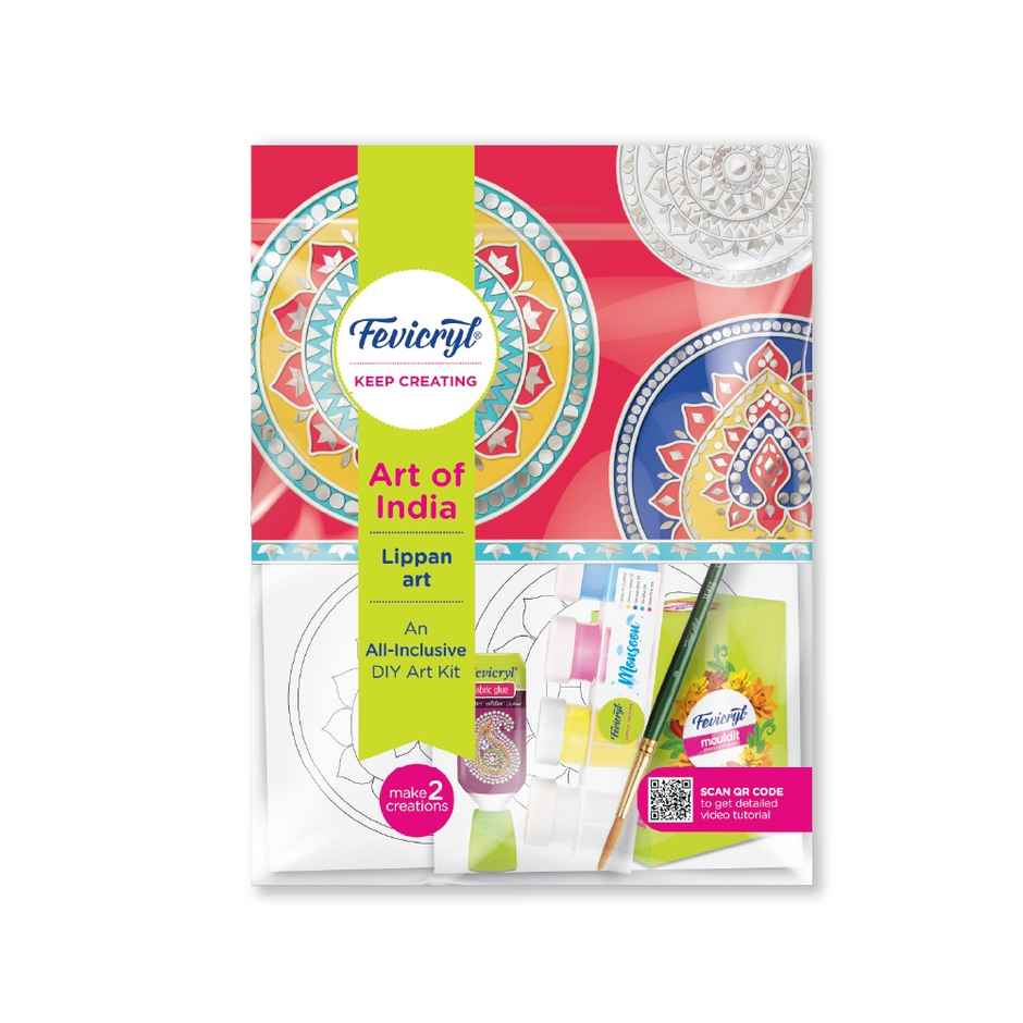 Fevicryl Indian Lippan Art Kit DIY Set | Birthday Return Gifts for 14+ Teens