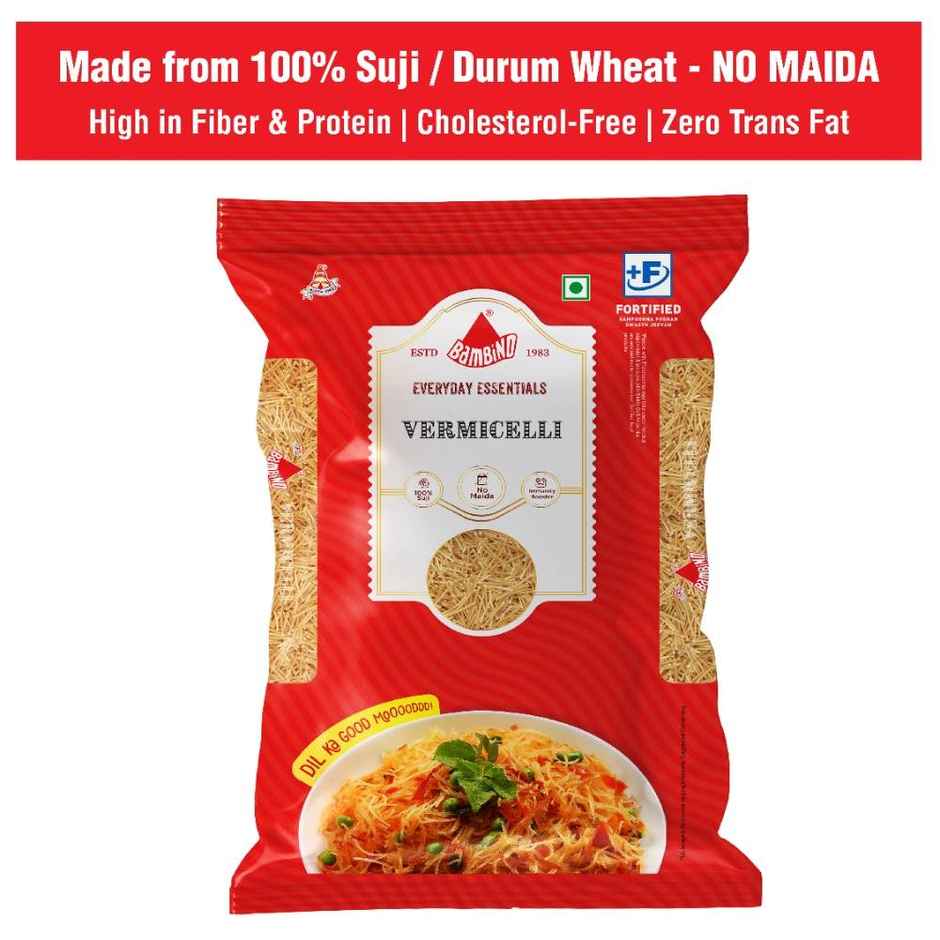 Bambino Regular Vermicelli Seviyan | Pure Suji | No Maida | Protein Rich
