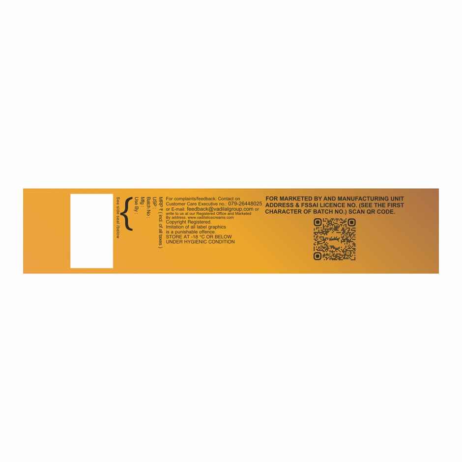 Vadilal Almond Crunch Badabite Ice Cream Stick
