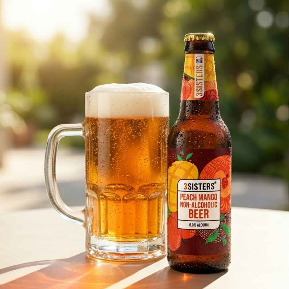 3 Sisters Peach And Mango Non Alcoholic Beer
