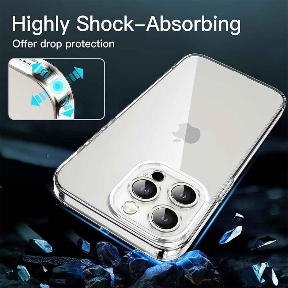 Ohonesty Clear Case | Shockproof Thin Cover for iPhone 15 Pro