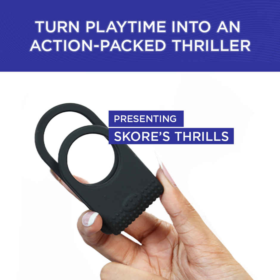 Skore Thrills Dual Strap Vibrating Ring