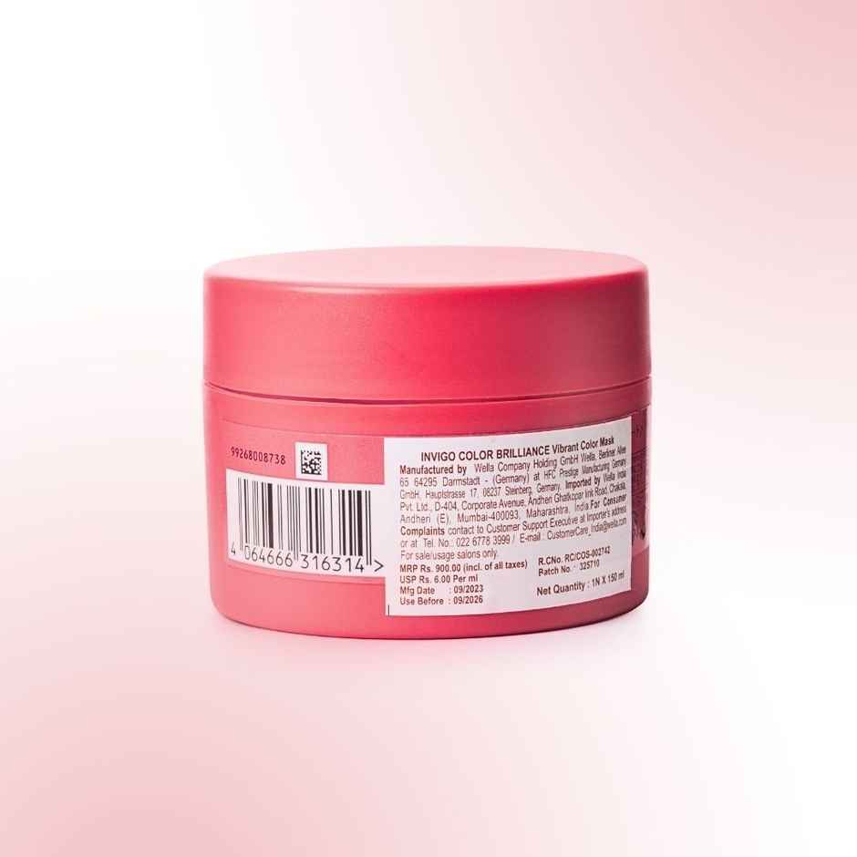 Wella Professionals Invigo Color Brilliance Hair Mask for Vibrant Long-Lasting Color