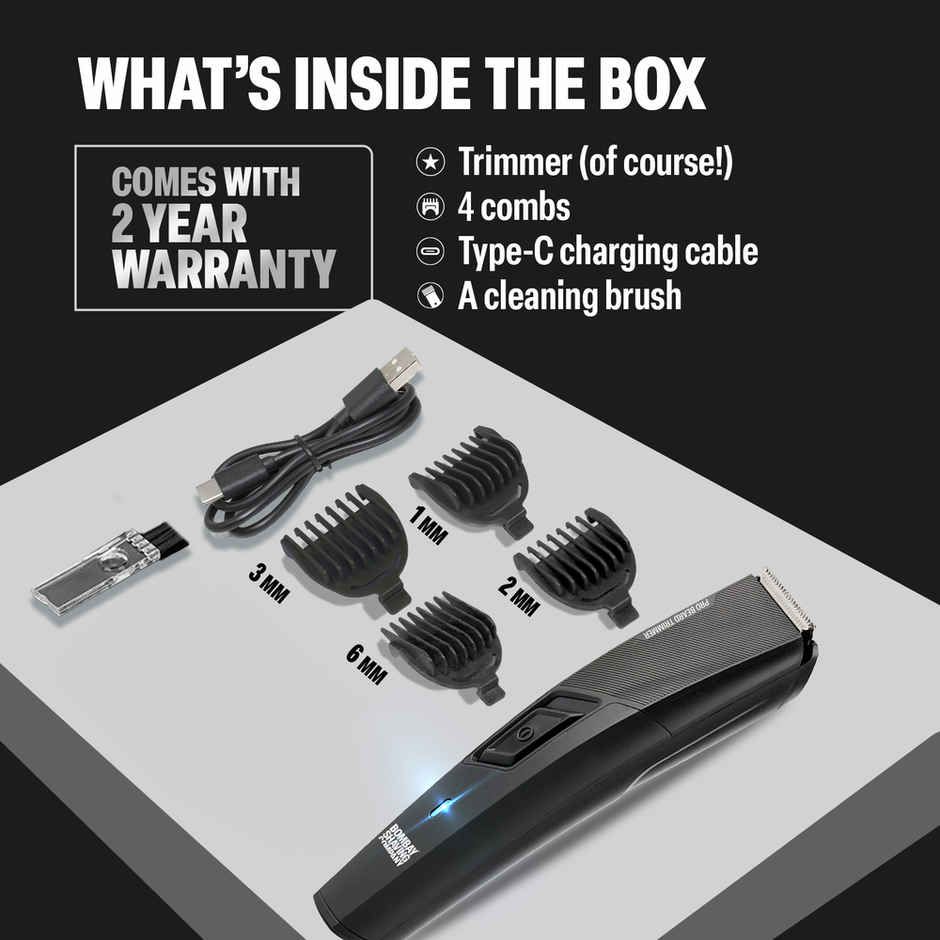 Bombay Shaving Company Type C Charging Trimmer | Pro Beard