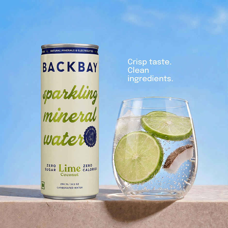 Backbay Lime Coconut Sparkling Mineral Water
