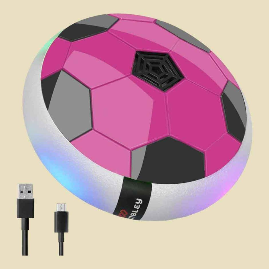 Wembley C-Type Usb Rechargeable Battery Powered Hover Football Indoohover Ball Soccer - Pink