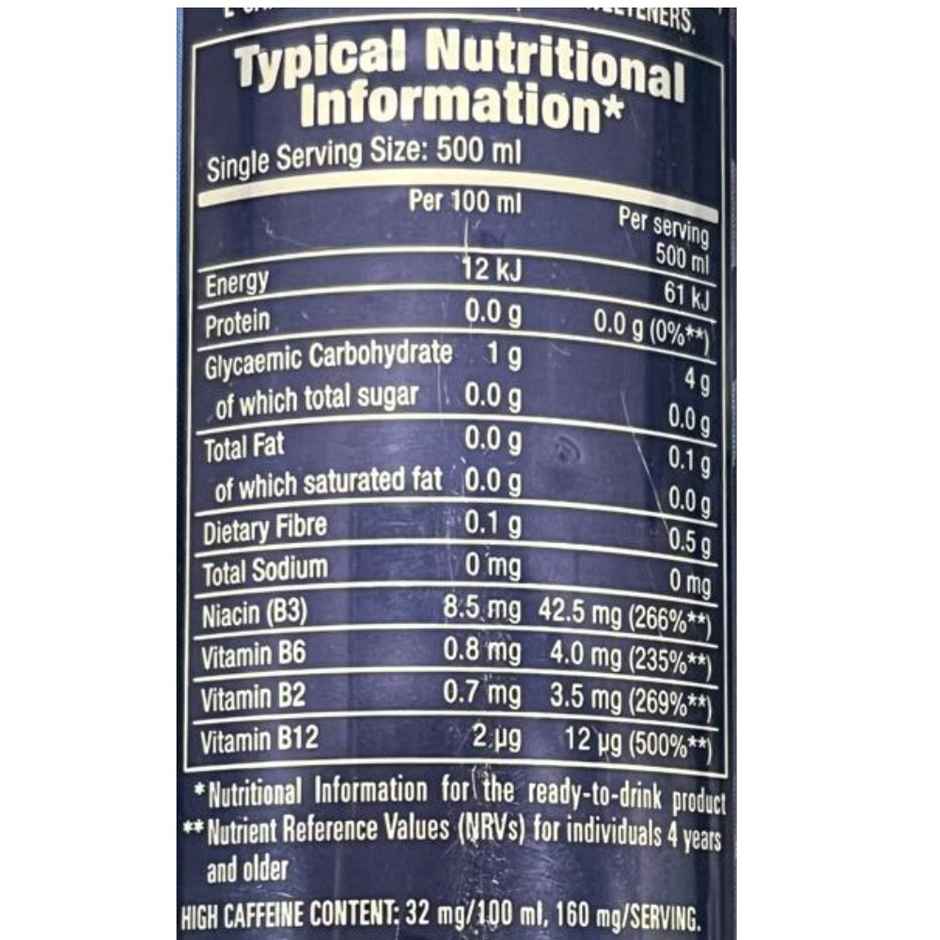 Monster Full Throttle Zero Sugar High Caffeinated Drink