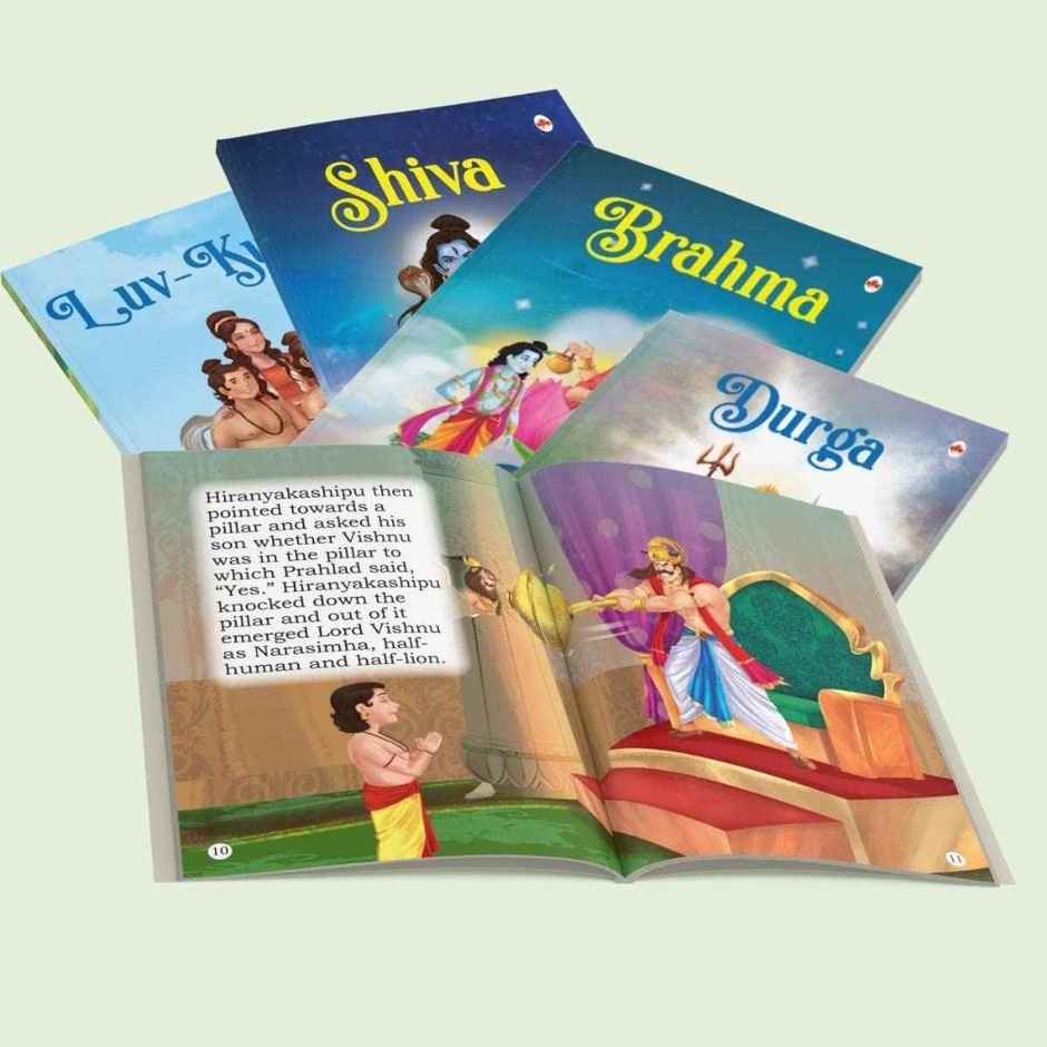 Mythology Tales - Story Book for Kids (Illustrated) (Set of 10 Books)