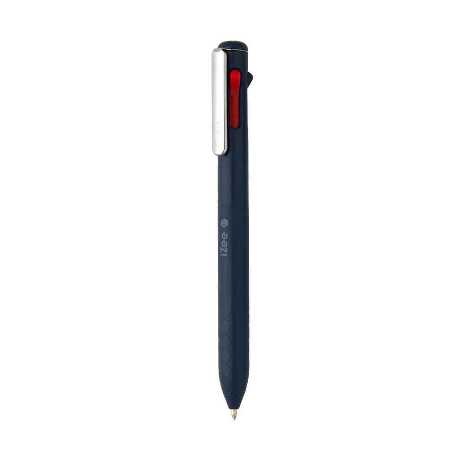 Pentel BXC467 DC IZEE 4In1 Ball Pen Single Dark Blue Body Black Blue Red Green Ink
