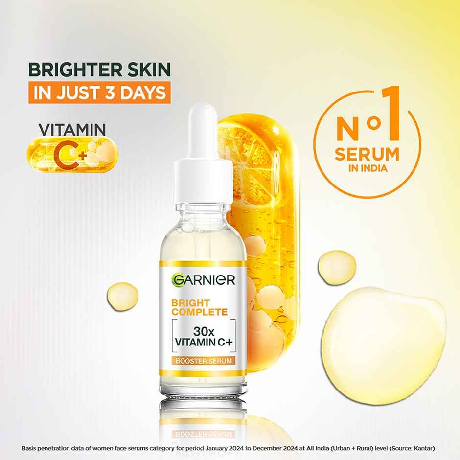 Garnier Vitamin C + Face Serum for Skin Brightening & Anti-Dark Spots