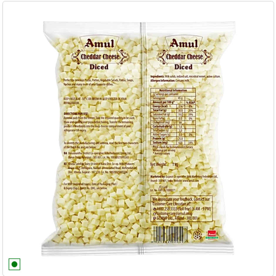Amul Diced Cheddar