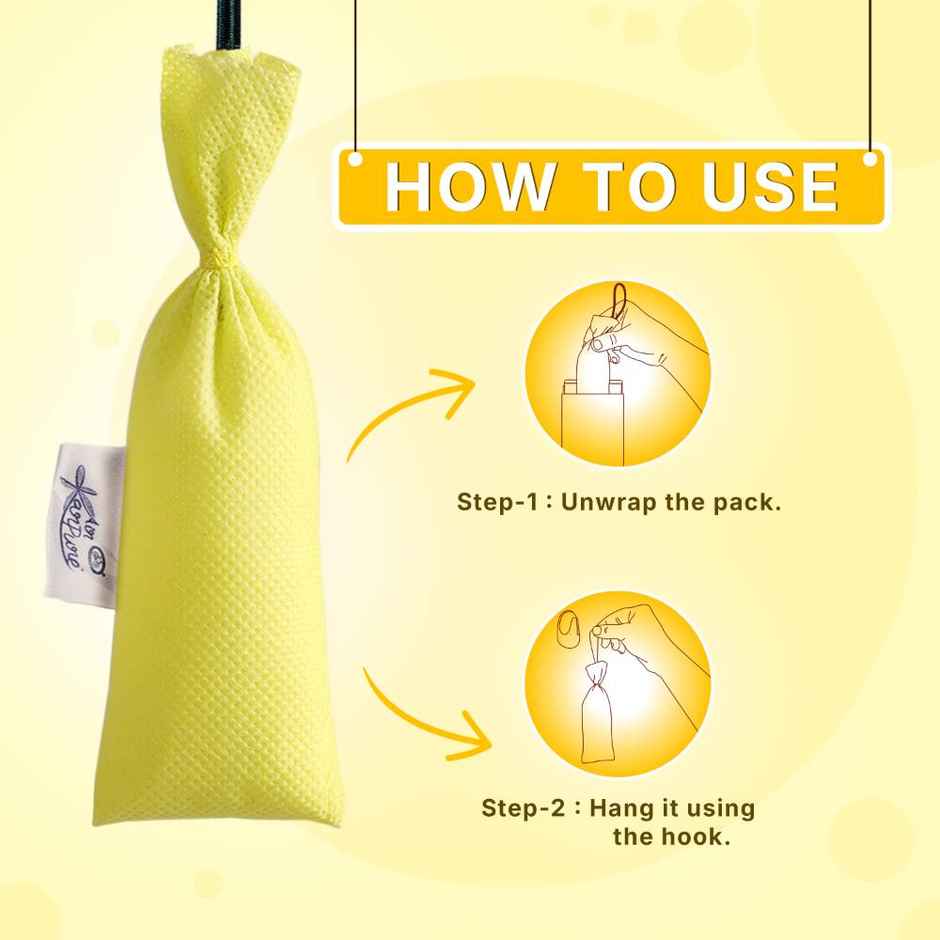 Citrus Camphor Pouch by Air Karpure | Car, Bathroom, Wardrobe & Room Freshener |From House of Cycle