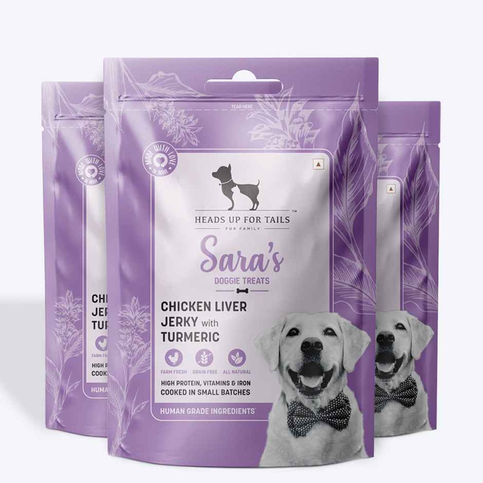 HUFT Sara's Chicken Liver Jerky With  TurmericPacket Combo
