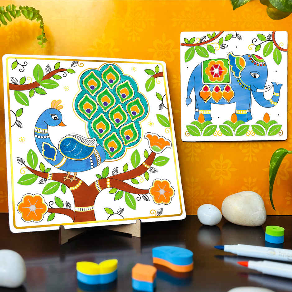 Imagimake DIY Madhubani Painting Kit | Art & Craft Toy | Creative Learning Gift for Kids