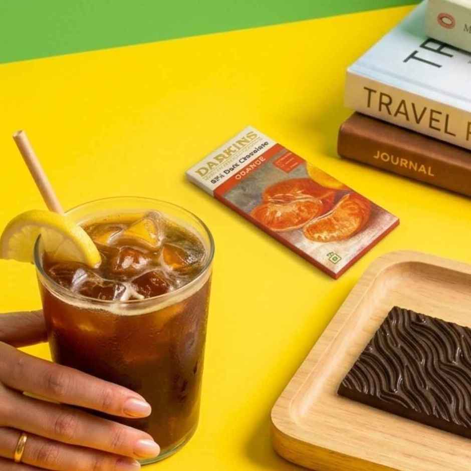 Darkins Orange Dark Chocolate Bar | 63% Rich Cocoa