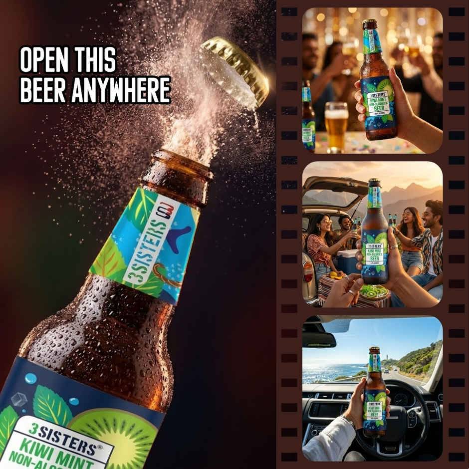 3 Sisters Kiwi And Mint Non Alcoholic Beer | Combo
