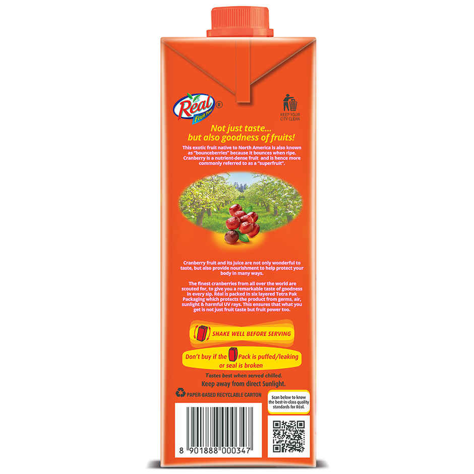 Real Fruit Power Cranberry Juice