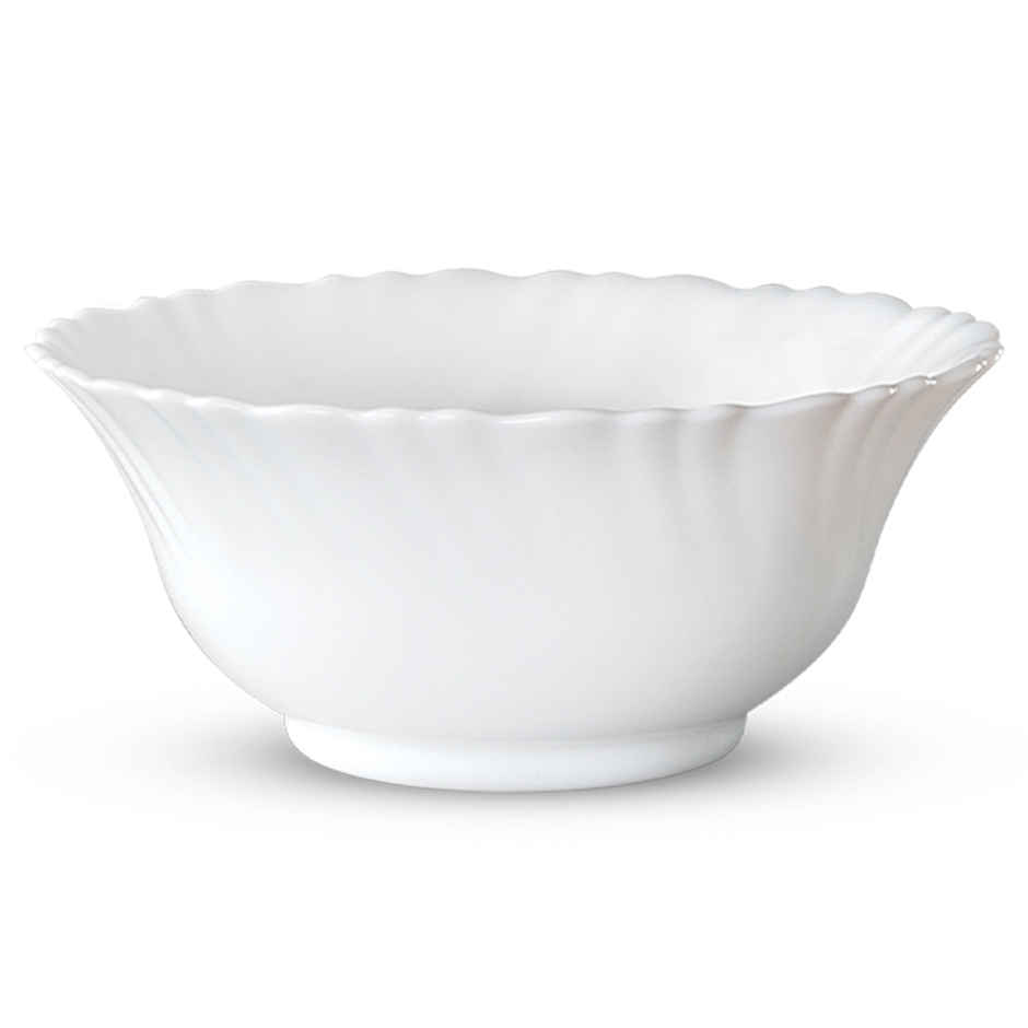 Larah By Borosil Opalware 4.2" Inch (210Ml) 6 Pc Veg Bowl Set, Crockery Set For Daily Use & Gifting