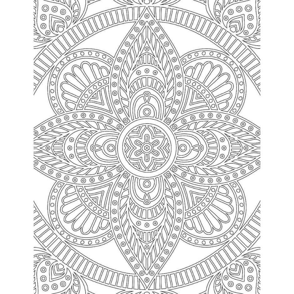 Mandala-Colouring Book for Adults | Mandala art Book for Stress Relief and Focus