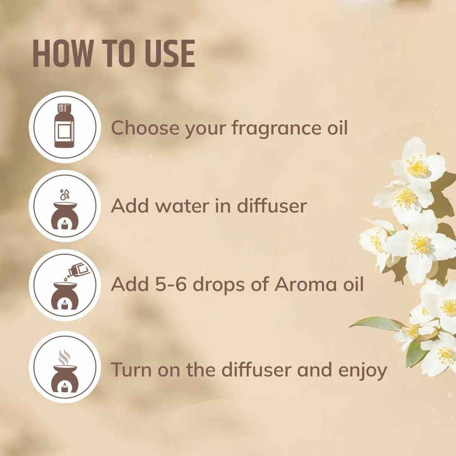 Aromahpure Fragrance Oil | Jasmine Aroma Oil for Home Fragrance