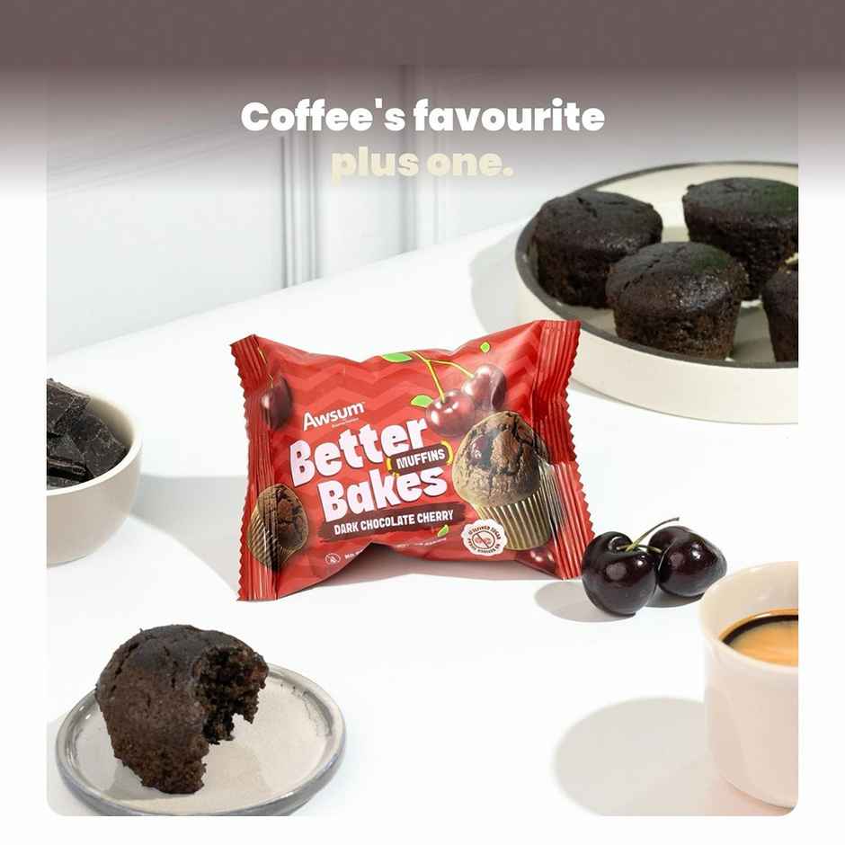 Awsum Better Bake Chocolate Cherry Muffin