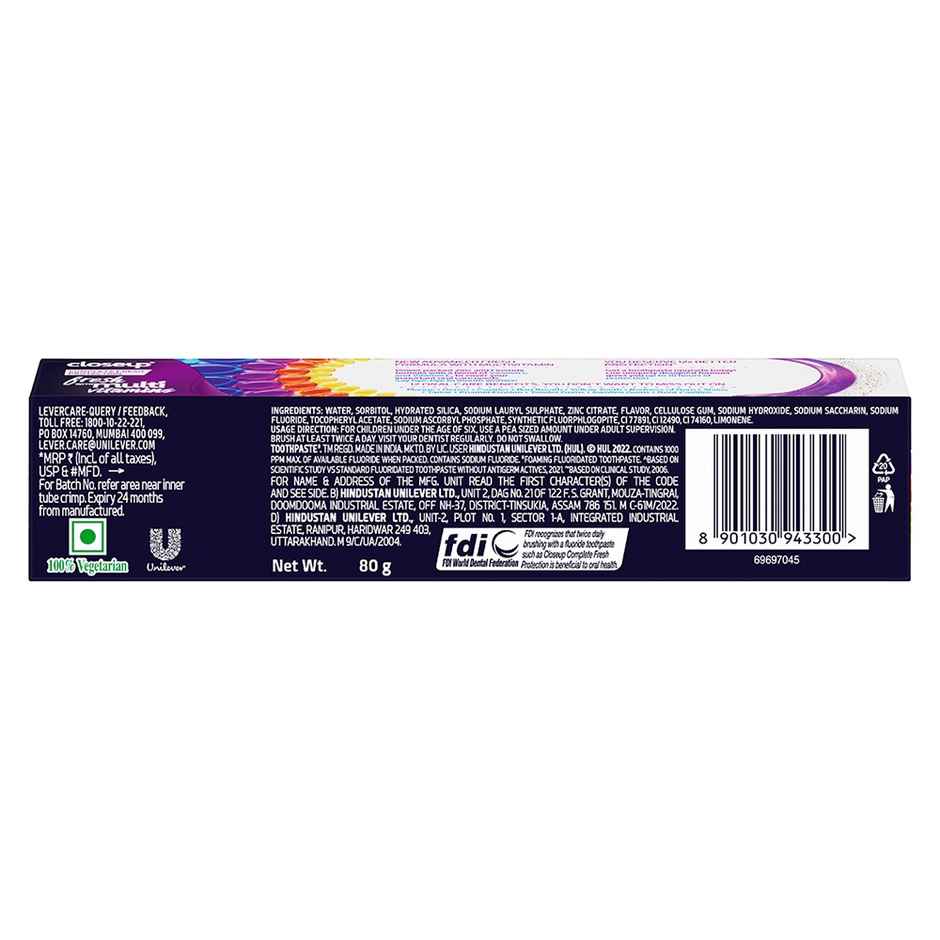 Closeup Complete Fresh Protection Toothpaste Gel