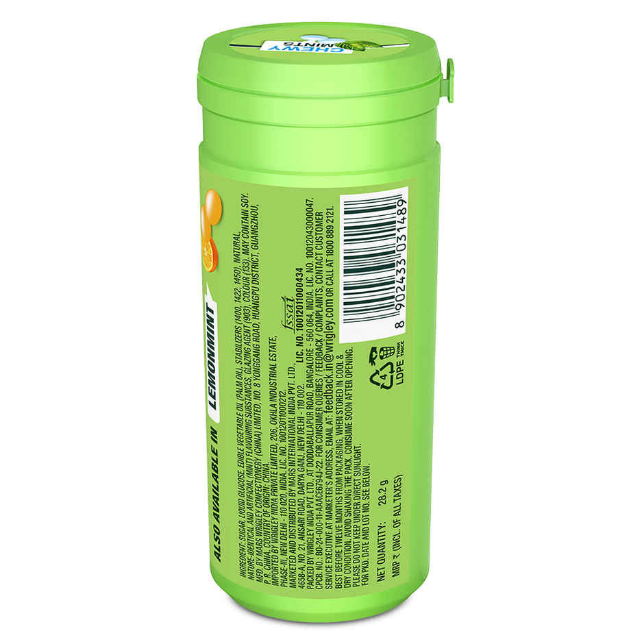 Doublemint Peppermint Flavour Chewy Mints Tube