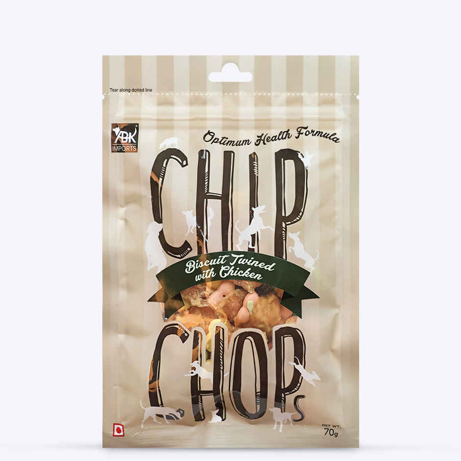 Chip Chops Biscuit Twined with Chicken Dog Treat