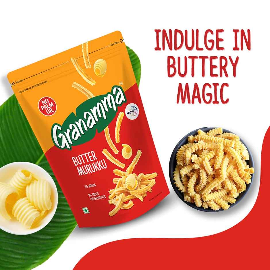 Granamma Butter Murukku | Crispy Savory Snack