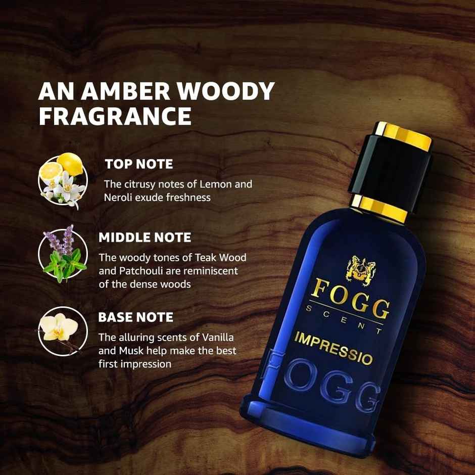 Fogg Impressio Scent Perfume Long-Lasting Fragrance Eau De Parfum for Men