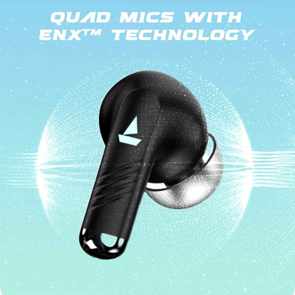 boAt Immortal 101 TWS Earbuds for Gaming w/ 30H Playtime, BEAST Mode & RGB LEDs (Black Sabre)