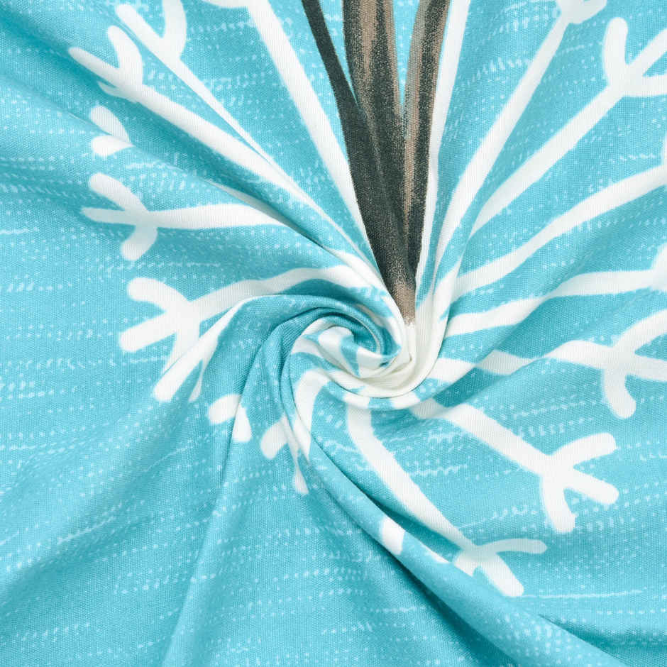 BAY6 Polyester Window Curtains - Set of 2 - Windows (5x4 ft) - Light Blue