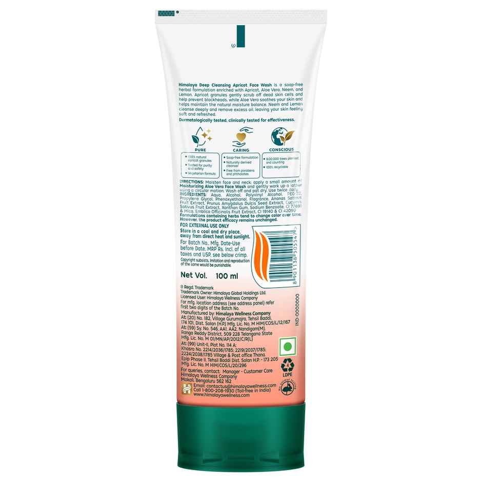 Himalaya Herbal Deep Cleansing Apricot Face Wash