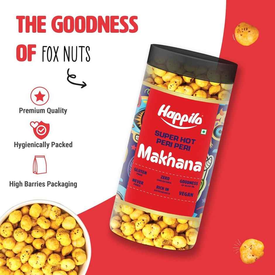 Happilo Makhana Superhot Peri Peri Jar