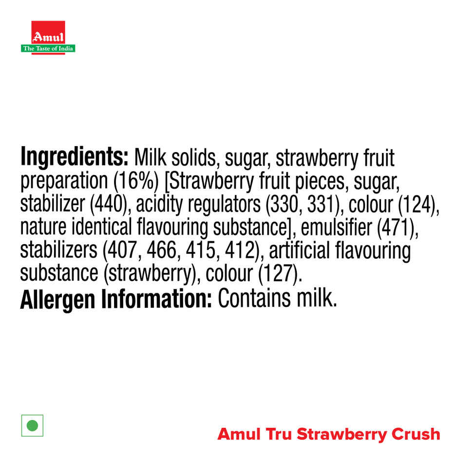 Amul Tru Strawberry Crush Ice Cream Cup