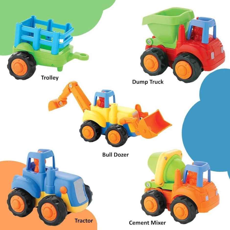 Wembley Unbreakable Kids Friction Car Toys Vehicle Push And Go Truck - Assorted