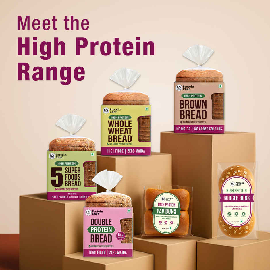 High Protein Burger Bun (No Maida) - Made With Mp Sharbati Wheat