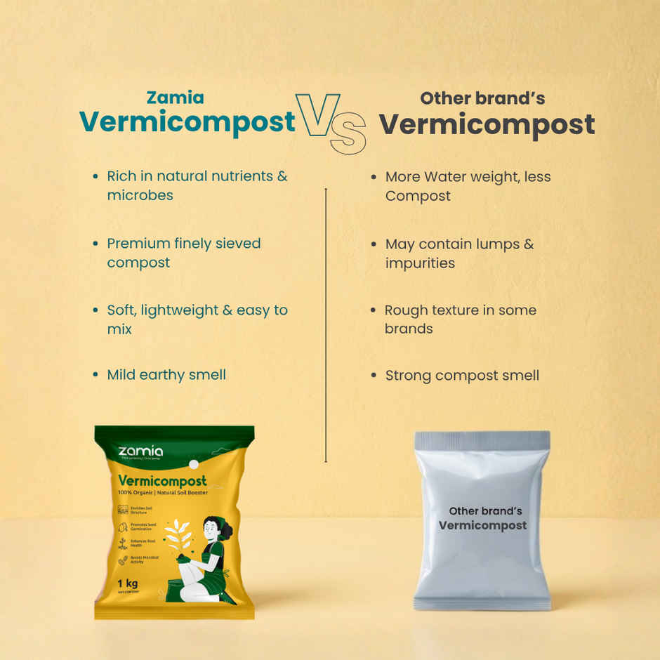 Zamia Vermicompost | Organic Compost & Soil Fertilizer for Plants | By Nurturing Green