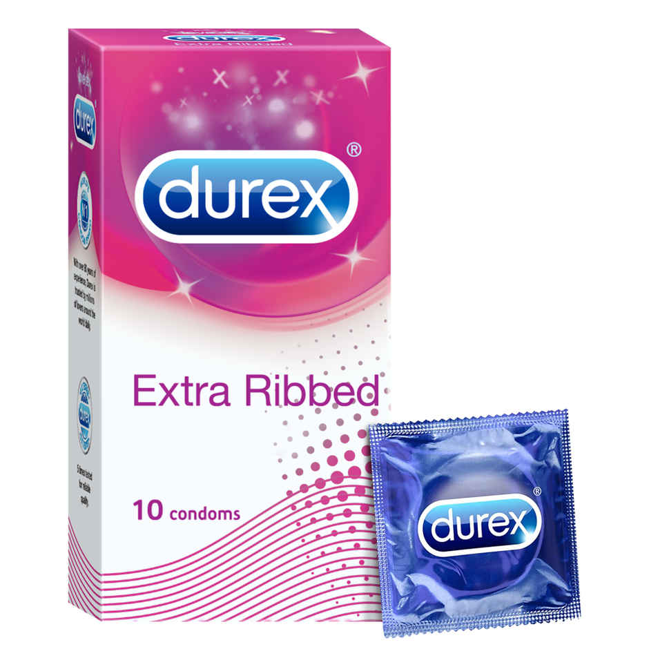 Durex Extra Ribbed Condom | Dotted & Ribbed Condoms