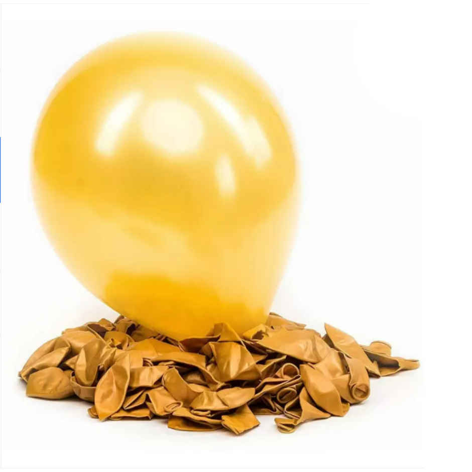 Let's Vybe Balloon Golden & Silver