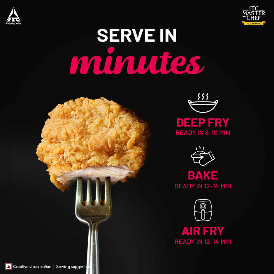 ITC Master Chef Crispy Spicy Chicken | High in Protein | No Added Preservatives | 6 pieces