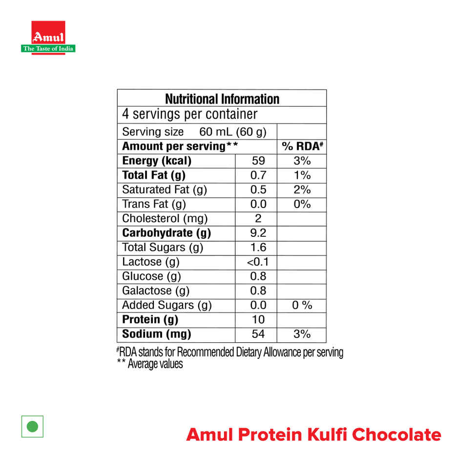 Amul Protein Icecream Bar Chocolate