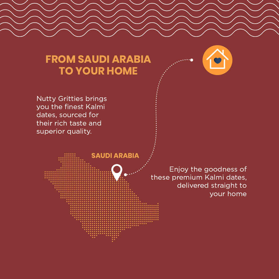 Nutty Gritties Premium Kalmi Dates - High Fibre